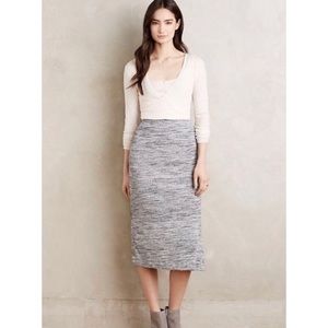 Maeve | Heathered Knit Column Skirt